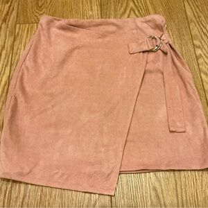 Missguided + Blush Pink Mini Skirt